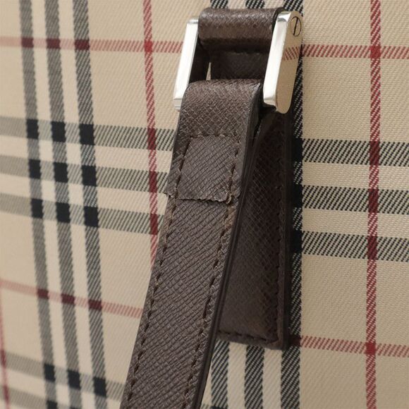 Burberry Check Canvas Leather 2way Bag - Picture 5 of 9